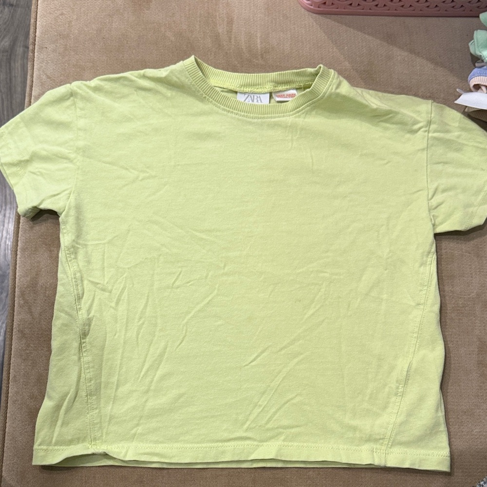 Zara Kids Light Green Short Sleeve Tee Shirt (5years)